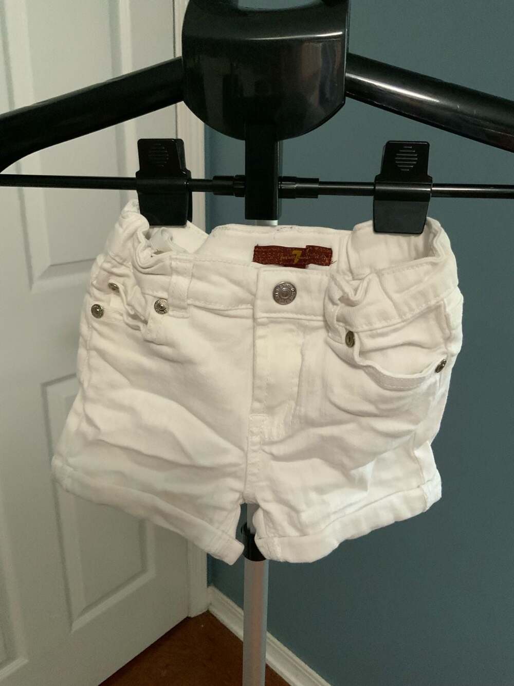 7 For All Mankind Denim Shorts Size 4T White